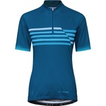 Vaude Дамска фланелка с къс ръкав за колоездене Vaude Women's Posta Half Zip Tricot II Cycling jersey - Shore Blue - размер 40 (EU) (156-2551-0613)