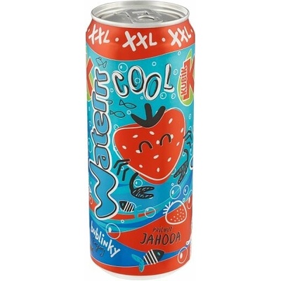 Kubík Waterrr Cool príchuť jahoda 330 ml