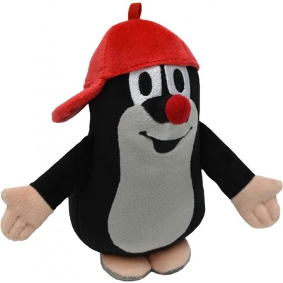 Krtek sedící kšiltovka červená 16 cm