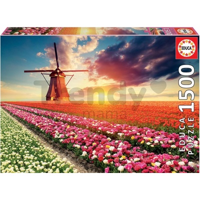 Educa Tulips Landscape 1500 dielov + Fix lepidlo