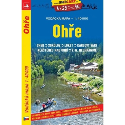 Ohře 1:40 000 vodácká mapa
