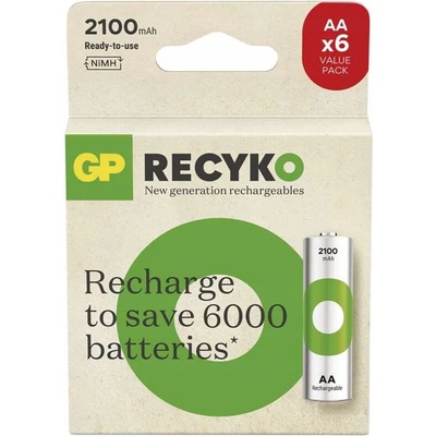 GP ReCyko AA 2100mAh 6ks 1032226212