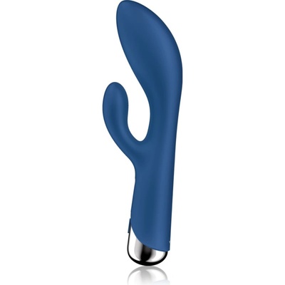 Satisfyer Spinning Rabbit 1 Rotating Shaft вибратор със стимулиране на клитора въртящ се Blue 20 см