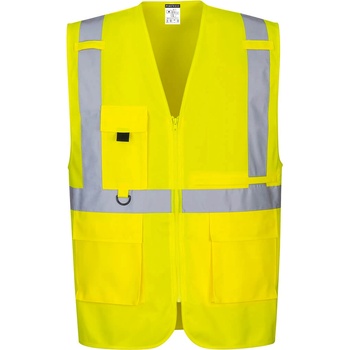 Portwest hi-vis c357 / Светлоотразителна жилетка с джоб за таблет - hv жълта m (c357yerm)