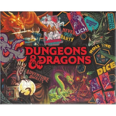 Paladone Dungeons and Dragons 1000 dílků