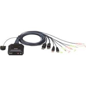 ATEN kvm превключвател 2pc usb dp (cs22dp-at) (cs22dp-at)