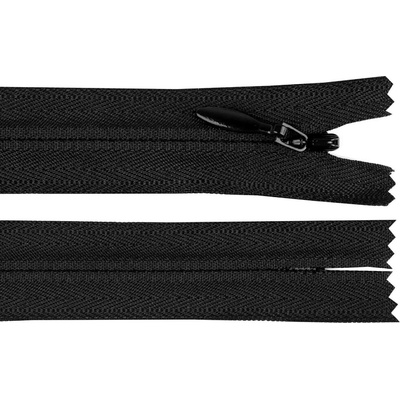 Spirálový zip skrytý YKK No 4 délka 55 cm Varianta: 580 černá, Balení: 1 ks