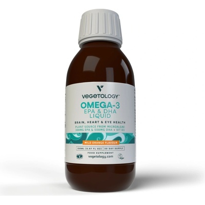 Vegetology Omega 3 EPA & DHA + Vitamin D3 Liquid Orange 150 ml