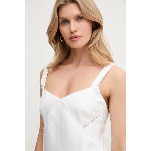 HUGO BOSS Рокля с лен (50535332)