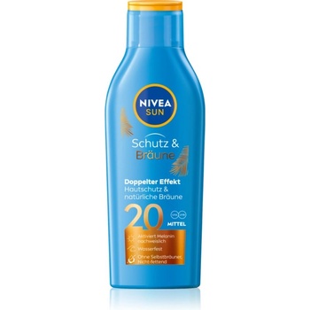 Nivea SUN Protect & Bronze интензивно слънцезащитно мляко SPF 20 200ml