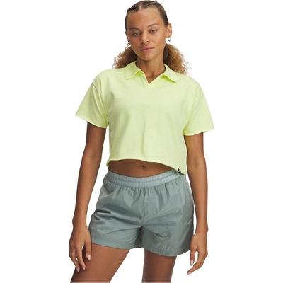 Under Armour Блуза с яка Under Armour Women's Icon Terry Short-Sleeve Polo Shirt - Yellow/White