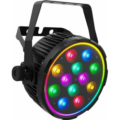 SlimPAR Pro Pix - efektový wash, 12x 10W LED (RGBAW+UV), prstenec 1x 11W LED (RGB)