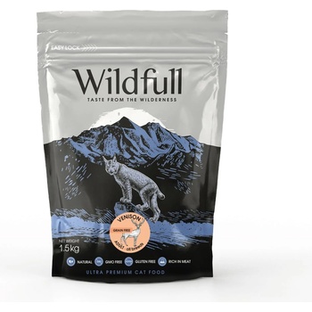 Wildfull cat venison adult - Пълноценна храна за израснали котки над 1 година, без зърно, с еленско месо , 1.5 кг