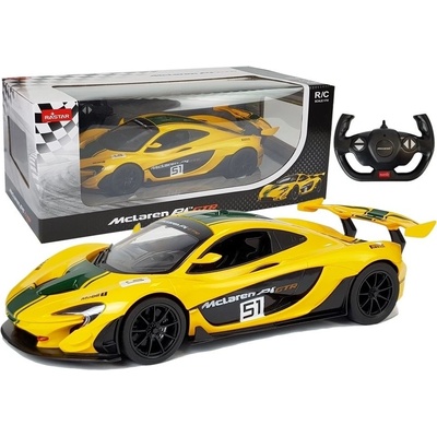 Rastar Auto McLaren P1 GTR na dálkové ovládání R/C žlutá RTR 1:14
