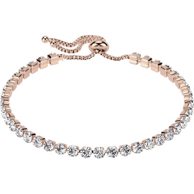 Steel Edge náramok z chirurgickej ocele s kamienkami SESB0972 Rose gold