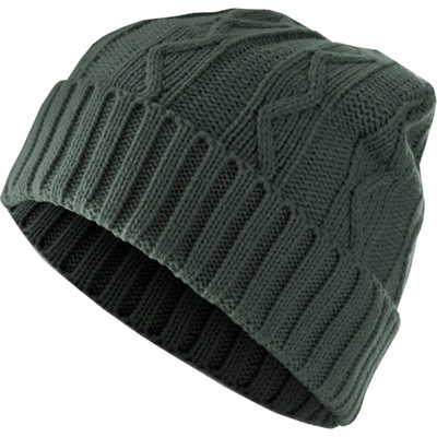Masterdis Бийни шапка в тъмносив цвят MSTRDS Beanie Cable Flap UB-10476-00091 - Тъмносив, размер one size