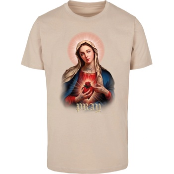 Mister Tee Тениска Praying Mary Tee sand XXLUB-MT3025-00208 - Тъмносив, размер XXL