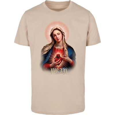 Mister Tee Тениска Praying Mary Tee sand XXLUB-MT3025-00208 - Тъмносив, размер XXL
