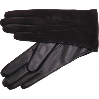 Špongr dámske kožené rukavice Mocheto čierne