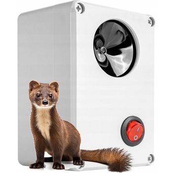 Lapka Vodotěsný, ultrazvukový plašič na kuny, myši a potkany DRAGON ULTRASONIC H6 - napájení na baterie 4xAA v balení