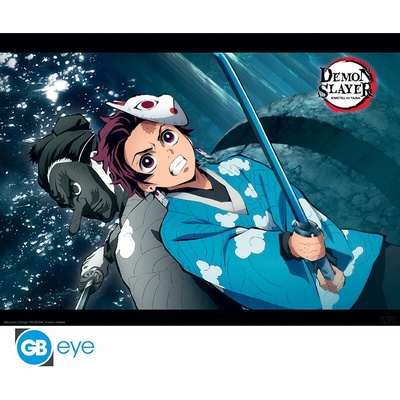 DEMON SLAYER - Poster Chibi 52 x 38 cm - Tanjiro & Urokodaki, ABYDCO593