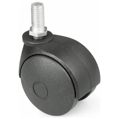 Metgal čierne koliesko 50 mm s brzdou M10