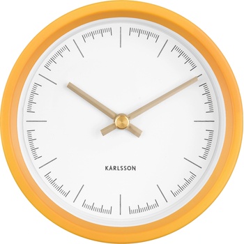 Karlsson Стенен часовник Dense охра (KA5773YE)