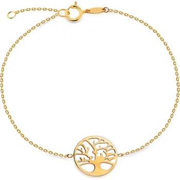 iZlato Forever zlatý náramek strom života v kruhu IZ16501N