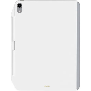 SwitchEasy CoverBuddy Case - поликарбонатов кейс (с отделение за Apple Pencil 2) за iPad Pro 12.9 (2018) (съвместим с Apple Smart Keyboard, Smart Folio)(бял)