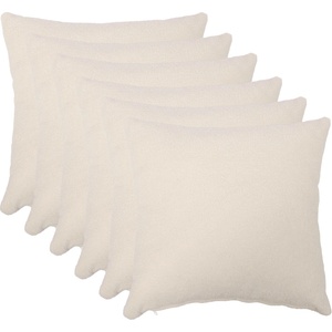 vidaXL Калъфка за възглавница 6 pcs HEERLEN Кремаво 55 x 55 см Букле (912312)