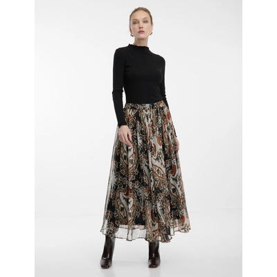 Orsay dámská vzorovaná midi sukně hnědá – Zbozi.Blesk.cz