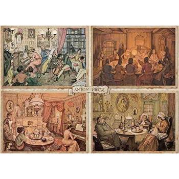 Image 1 of Jumbo - Puzzle Anton Pieck, Living Room Enter - 1 000 piese