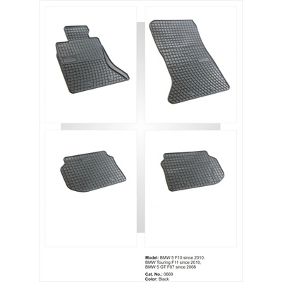 FroGum Автомобилни гумени стелки Frogum за BMW 5 F10/F11 (pa0669-51234)