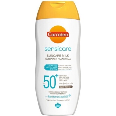 Carroten Детско слънцезащитно мляко за чувствителна кожа, Carroten Sunscreen Body Cream Sensicare Milk 50SPF 200ml