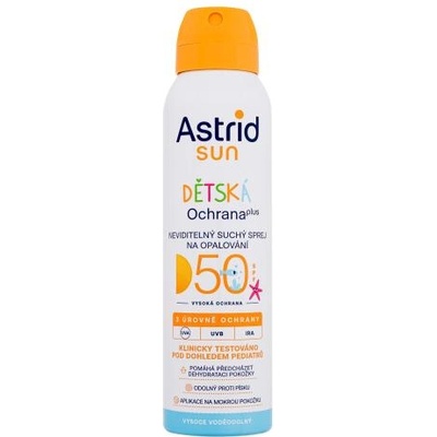 Astrid Sun Kids Dry Spray SPF50 детски невидим сух слънцезащитен спрей 150 ml