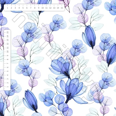 Modro fialové magnolie úplet by MIMI [supreme]