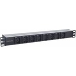 INTELLINET PDU distribution panel, 8x C13 socket, 1U stand, 2m detached cable, anti-fall