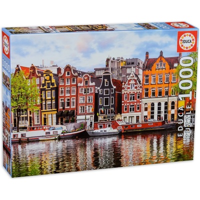 Educa Пъзел Educa от 1000 части - Кривите къщи в Амстердам (EDU18458)