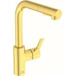 Ideal Standard Кухненски смесител с издърпващ се душ Ideal Standard Gusto 295 матово злато 2 вида струя (BD420A2)