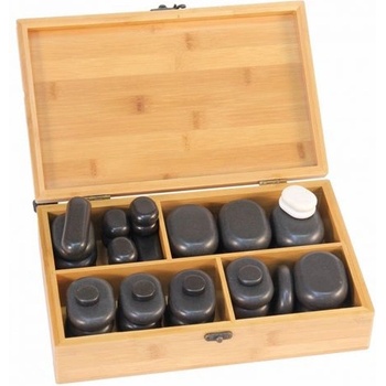 Acu Top Горещи камъни - комплект в бамбукова кутия, 40 бр