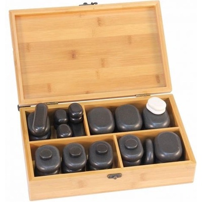 Acu Top Горещи камъни - комплект в бамбукова кутия, 40 бр