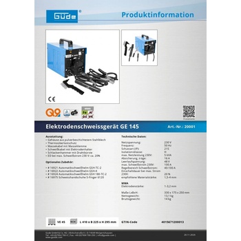 Güde GE 145 W/A