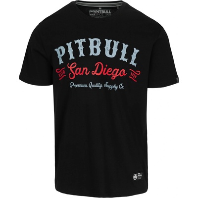 PitBull West Coast pánské triko STRENGHT RESPECT černé