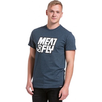 Meatfly pánské tričko Repash Navy Heather Modrá