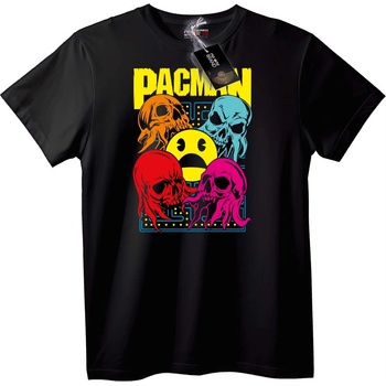 NOONEBRAND Тениска Pac-Man Черепи - XL, Black