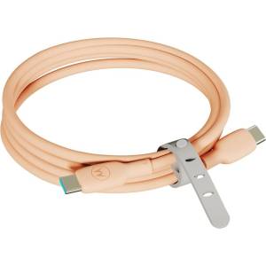 Motorola Кабел Motorola SJCS0CCPF20-EU, от USB C(м) към USB C(м), 2m, 100W, оранжев (SJCS0CCPF20-EU)