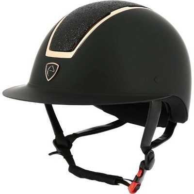 EQUITHEME Bezpečnostní helma Glin Mat black matt pink
