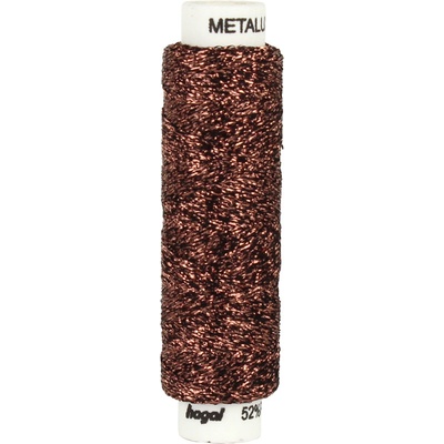 Nitě vyšívací Metalux - 0,2mm/100m nit Metalux: 728 Čokoládová