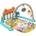 Chipolino, TOYS Постелка за гимнастика "Зоо парти" синя (pgrzp02301bl)