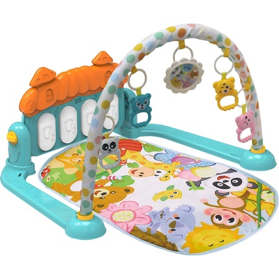 Chipolino, TOYS Постелка за гимнастика "Зоо парти" синя (pgrzp02301bl)